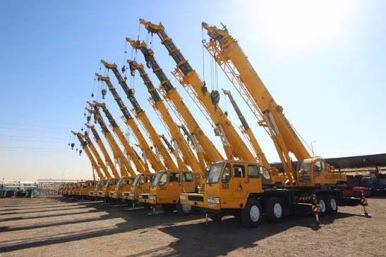 كرين للايجار في الجبيل — مشروع صناعي