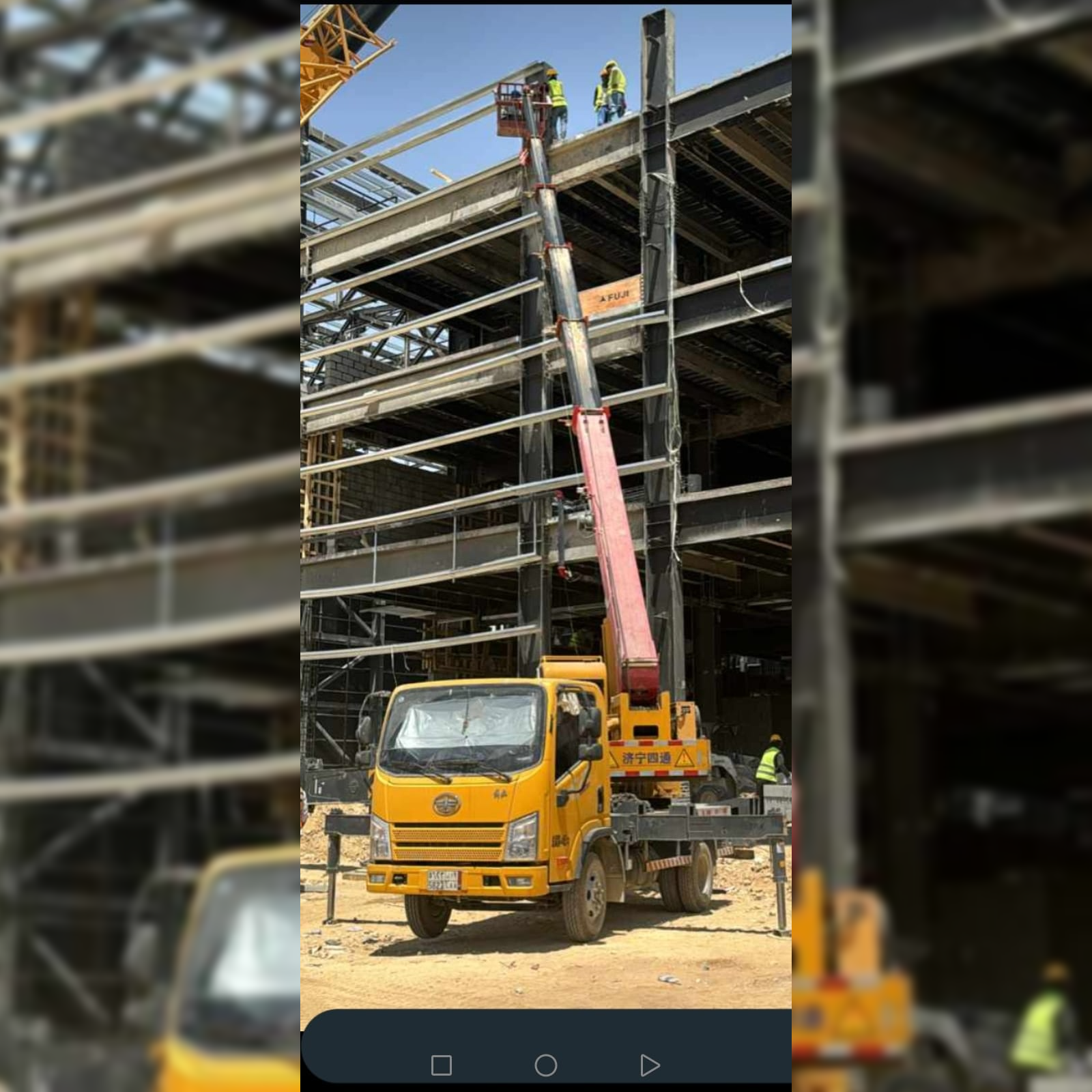 رافعة 7 طن للايجار في الدمام — مناسبة للأعمال الخفيفة